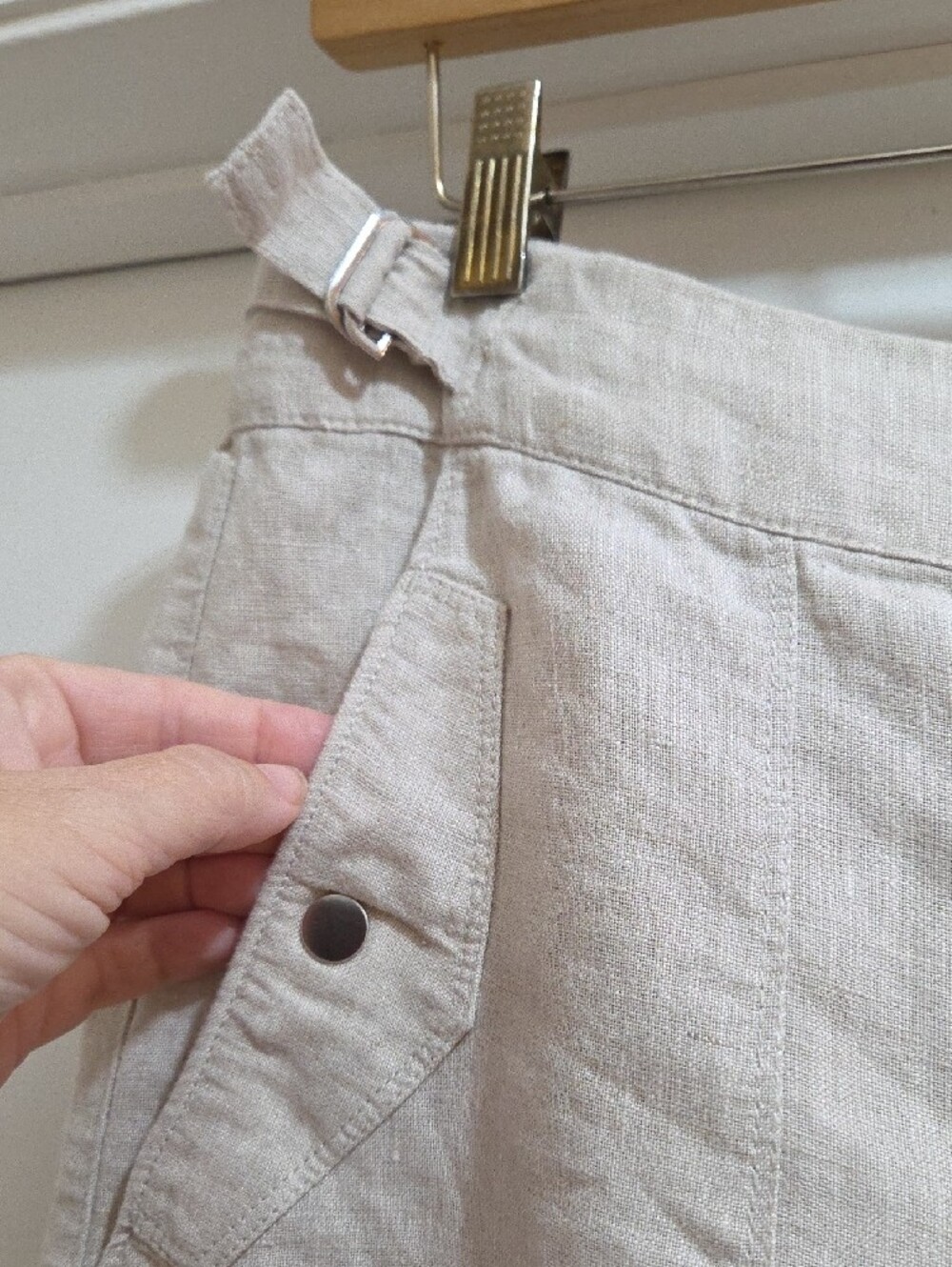 Athleta Natural Linen Voyager Pants NWT - Picture 6 of 8